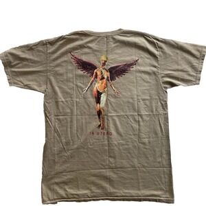 Nirvana In Utero Graphic Tee Size M Band Shirt Garment Dyed Grunge NWOT‎